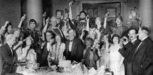 Skådespelarna från A Midsummer Nights Dream, the Green Room, Drury Lane Theatre, London, 1926-1927 av Unbekannt