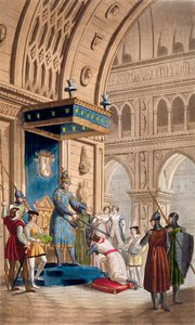 "Skapandet av en tempelriddare", c1820-1830 av Unbekannt