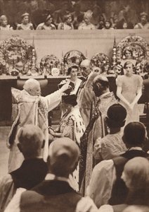 Krönandet av drottning Elizabeth, hustru till kung George VI, 1937 av Unbekannt