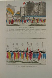 Rivningen av Bastiljen, 14 juli 1789, 1789 av Unbekannt