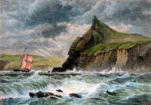Ingången till Fowey Harbour, Cornwall, 1800-talet av Unbekannt