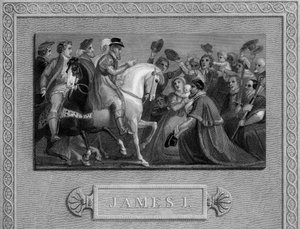 James I:s intåg i London, c1603, 1800-talet av Unbekannt