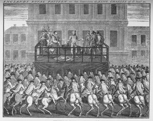 Avrättningen av kung Karl I, 30 januari 1649, c1735 1903 av Unbekannt