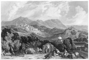 Fästningen Nahan i herraväldet av Oude, Indien, c1860 av Unbekannt