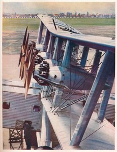 De fyra Bristol Jupiter-motorerna från Imperial Airways liner Scylla, c1936 c1937 av Unbekannt