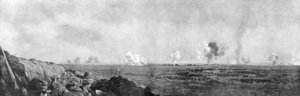 Frontlinjen runt Aisne, Frankrike, första världskriget, 1914, 1926 av Unbekannt