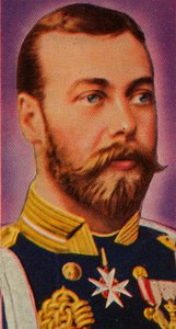 Den blivande kungen George V vid hans bröllop, 1893 1935 av Unbekannt