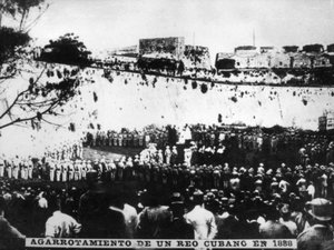 En fånges garrotte, 1888, 1920-talet av Unbekannt