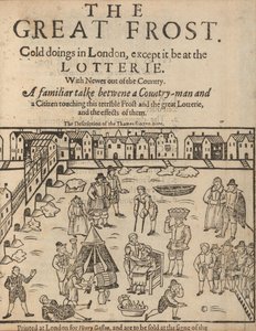 Den stora frosten i London, 1608 av Unbekannt