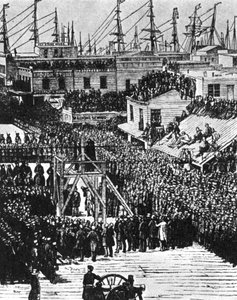 The hanging of Hetherington and Brace, San Francisco, 29 juli 1856 1954 av Unbekannt