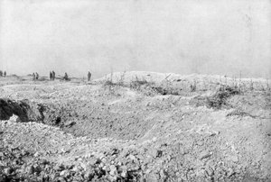 Landskapet i Mort-Homme, Verdun, Frankrike, första världskriget, 1917 av Unbekannt