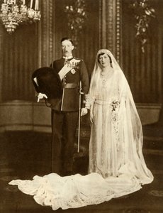 Prinsessan Marys och Viscount Lascelles äktenskap, 28 februari 1922, 1935. av Unbekannt