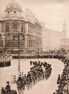 Den rörande enkelheten hos kung Georges sista resa genom London, 1936 av Unbekannt