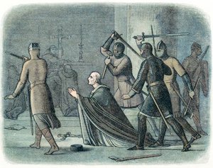 Mordet på Thomas a Becket, 1170 1864 av Unbekannt