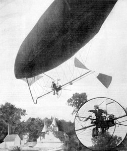 Det nya luftskeppet Alberto Santos-Dumont, 30 september 1900 av Unbekannt