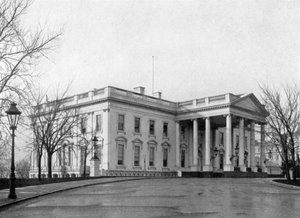 Vita husets norra portik, Washington D.C., USA, 1908 av Unbekannt