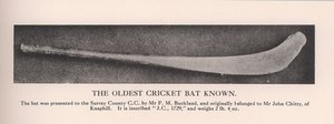 Den äldsta kända cricketfladdermusen, 1912. av Unbekannt