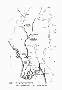 Operationerna av Force Viper, Burma, andra världskriget, 1942-1943 1944. av Unbekannt