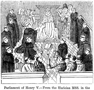 Kung Henrik V:s parlament 1387-1422 av Unbekannt