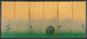 Musashi-slätten, ca 1760 av Unbekannt