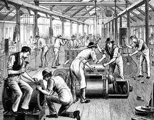 Pumpbutiken i ett Cornwall-verk, c1880 av Unbekannt