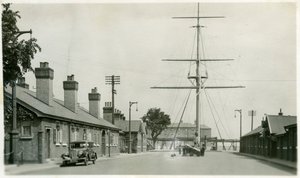 Quarterdeck, Royal Navy utbildningsanstalt, Shotley, Suffolk, 1936 av Unbekannt
