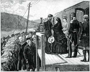 Drottningen överlämnar Albert-medaljen till kustvakten George Oatley, sent 1800-tal, 1900 av Unbekannt