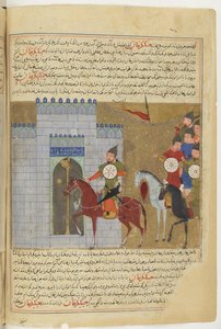Belägringen av Peking. Miniatyr från Jami al-tawarikh Universal History, ca 1430 av Unbekannt
