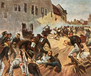 Stormningen av Grimmaporten, 19 oktober 1813, 1936. av Unbekannt
