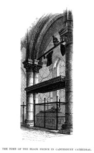 Edward, den svarte prinsens grav, Canterbury Cathedral av Unbekannt