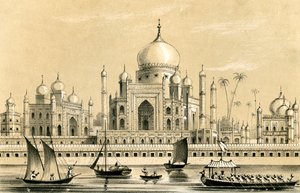 Graven till favoritsultanen av Akbar Khan i Agra, 1847 av Unbekannt
