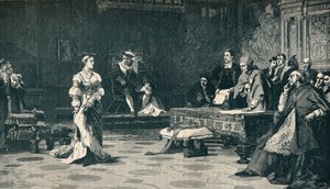 Rättegången mot drottning Katarina, 1529 1905. av Unbekannt