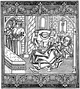 Hustrun till Xanthus sovande, 1485 1964 av Unbekannt