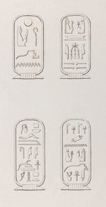 Thebe: Hieroglyfer, närbild av Unbekannt