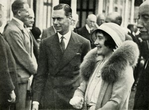 Deras majestäter vid Royal Agricultural Show, Southampton, 1932, 1937. av Unbekannt