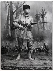 Theodore Roosevelt, amerikansk soldat och politiker, c1898 av Unbekannt