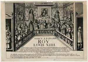 Detta är den gode kungen Ludvig XIV. Kung ger offentlig audiens, 1668. av Unbekannt