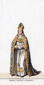 Thomas Cranmer, kostymdesign för Shakespeares pjäs, Henry VIII, 1800-talet av Unbekannt