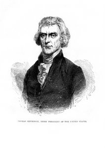 Thomas Jefferson, USA:s tredje president, 1872 av Unbekannt