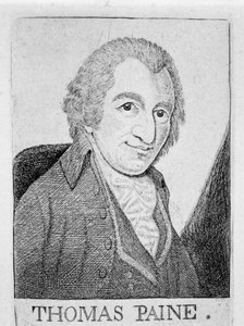 Thomas Paine, engelskfödd amerikansk revolutionär, författare och filosof, c1790 av Unbekannt