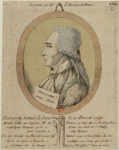 Thomas de Mahy, markis de Favras 1744-1790. Ur Journal de Paris den 20 februari 1790, 1790. av Unbekannt