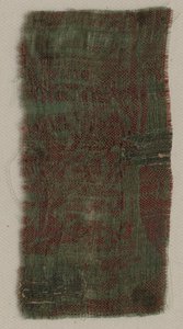Tre fragment av italienskt gotiskt siden, 1300-tal. av Unbekannt