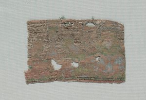 Tre fragment av italienskt gotiskt siden, 1350-1399. av Unbekannt