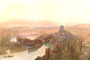 Thun, Afton, c1870, c1900. av Unbekannt