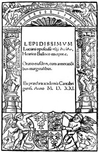 Titelsidan för Lucian, 1521, 1893 av Unbekannt