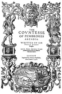 Titelsidan av grevinnan av Pembrokes Arcadia av Sir Philip Sidney, tredje upplagan, 1598 1893 av Unbekannt