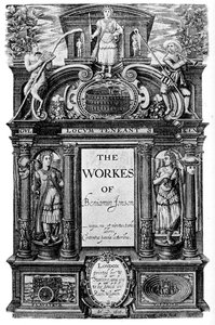 Titelsidan för Ben Jonsons verk, 1616 1893 av Unbekannt