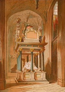 Drottning Elizabeths grav. - Westminster Abbey, c1845, 1864 av Unbekannt