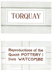 Torquay - Reproduktioner av pittoreska keramik från Watcombe, 1919 av Unbekannt