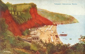 Torquay, Oddicombe Beach, sent 1800-tidigt 1900-tal. av Unbekannt